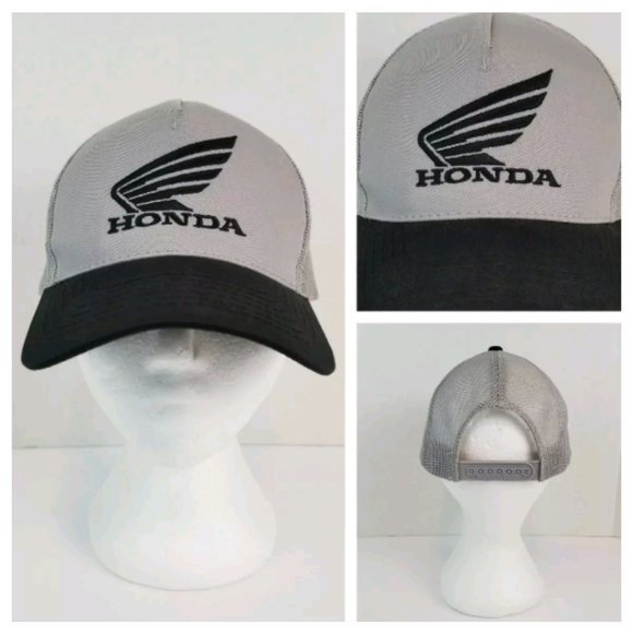 Honda Other - Honda Gray Black Mesh Snapback Trucker / Ball Cap